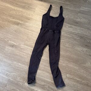 Free People Charcoal onesie